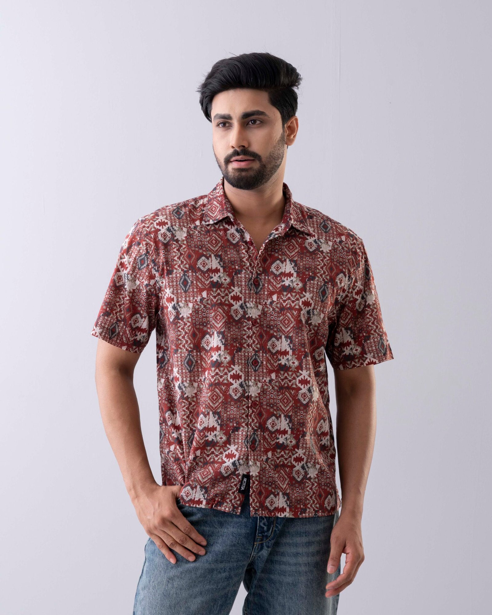 DSC3853 Relaxed Fit Printed Casual Shirt - Image 1